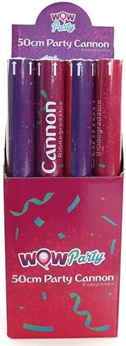 Party Cannon Confetti Shooter - Pack of 12-50cm - Confetti Popper for New Years and Wedding Events