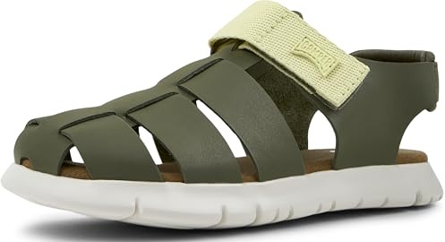 Camper - Oruga Sandal K800242, Sandalia con tira en T Chico, Medium Green 030,