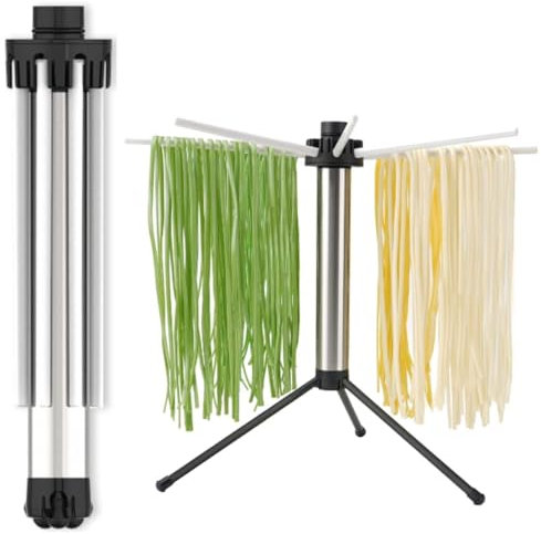 GisWell Pasta Trockner, Kompakter Nudel-Trockenrack,Nudeltrocknung,5 Lbs Fassungskraft, Faltbares Nudel-Aufhängesystem,Pastatrockner Nudeltrockner,rutschfest für Einfache Reinigung