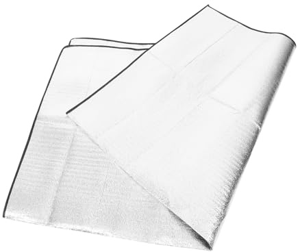 PartyKindom Cushion Tanning Mat Aluminum Foil Blanket Insulation Mat Portable Camping Tent Pad Picnic Blanket