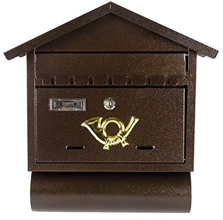 NSTVVEE Cassetta Postale Moderna da Parete per Esterni, Cassetta Postale Verticale con Chiave, Cassetta Postale sicura con Scomparto per giornali