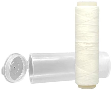 Fil Élastique de Pêche en Mer - Fil à Ligaturer pour Appâts | Ligne de Pêche Invisible en Nylon | Haute Résistance et Élasticité pour Surfcasting, Bobine de 200m / 0.2mm Indispensable pour la Pêches