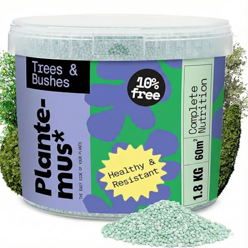PLANTEMUS Abono Cítricos y Olivos – Abono para Limoneros, Naranjos y Árboles de Exterior, Fertilizante Granulado, Nutrición Completa y Resistencia al Frío, 1.8 KG