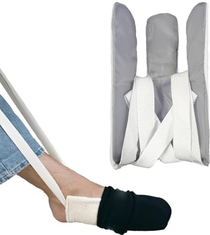 Aiutante per Indossare i Calzini, Strumento di Assistenza per Anziani e Persone con Limitata Mobilità alla Schiena o alle Gambe