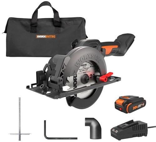 Worx WX531L 20V WORXSAW 4.5 Cordless Compact Circular Saw
