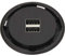 EVOline 159280002700 One 2fach USB Charger schwarz DM 59 mm