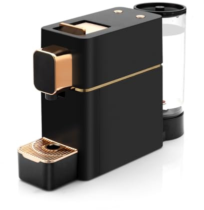 Mini Espresso Coffee Machine for Capsules Compatible with Nespresso OriginalL Machine, Espresso Maker Single Serve, Bestpresso Coffee Capsules Peet's Espresso more (Black)