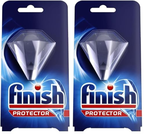 Finish Protector Lavavajillas - Protección del cristal y los colores de la vajilla, hasta 50 lavados (Paquete de 2)