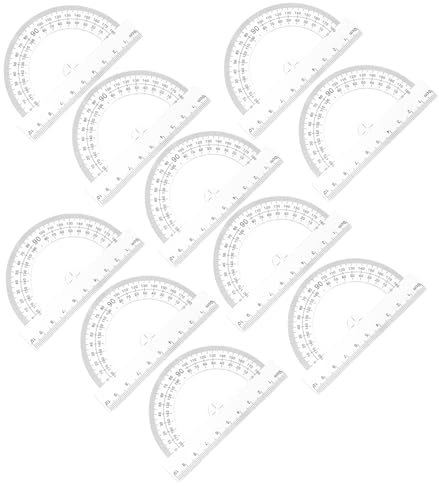 KICHOUSE Werkzeug 10St Winkelmesser technisches zeichnen messwerkzeug Winkelsuchlineal Multifunktionslineal Winkelmessgeräte Mini Zentimeter Lineal Schreibwaren Messlineal Student
