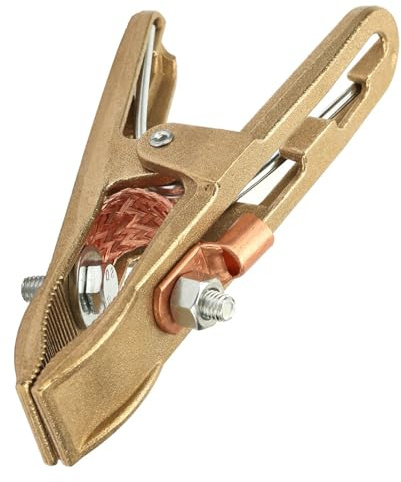 Acouto Pinza Masa Soldadura 260/300/500A Brassl A Shapeound Soldadura Abrazadera de Tierra para Weldinghine Brassound Clamp (500A)