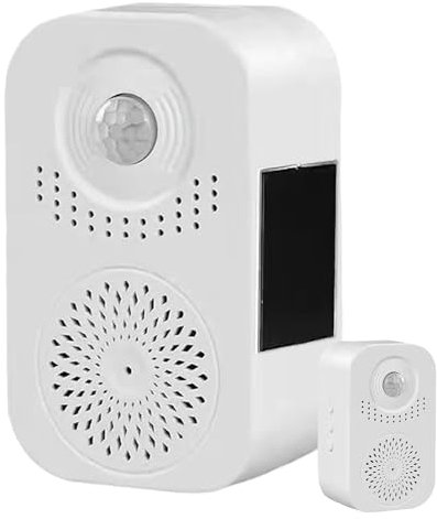 ycezw Talking Greeting Bell, Smart Doorbell with Motion Sensor, White, Model: ycezw-WUYW5LL1PO13DZ69OB8I, Wall Mount, Commercial & Residential Security, Automation, Energy Management