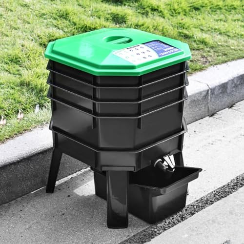 Bac à composteur de vers – Système efficace de vermiculture pour le jardinage durable et le recyclage des déchets alimentaires