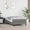 Homgoday Boxspringbett Bett Bettgestell Polsterbett Einzelbett | Doppelbett Rahmenbettgestell Lattenrost Bett ohne kopfteil Bett für Schlafzimmer Dunkelgrau 100x200 cm Stoff
