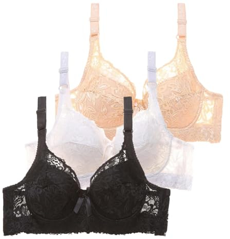 Hatme Haltungskorrektur BH - Natürliche Eleganz Comfort Push Up Gepolstert BH Mittlere Unterstützung Yoga Bra Damen High Elastizität BH Gegen Hängebrust Brüste Bralette Comfy BHS Damen