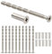 10 Pezzi M4 x 60 mm Viti di Collegamento con Manicotto, Maniglia Della Porta Vite di Collegamento, per Porte, Armadietti, Cassetti, Maniglie