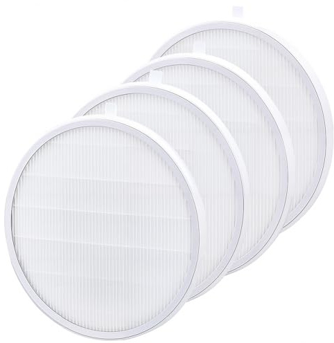 GORGECRAFT 4 Confezione di Filtro di Ricambio per Aspiratore di Polvere per Unghie 17cm Bianco Riutilizzabile Rotondo Nail Art Aspiratore Polvere Anti-Rovesciamento Modelli HPro/SProR Ventilatore