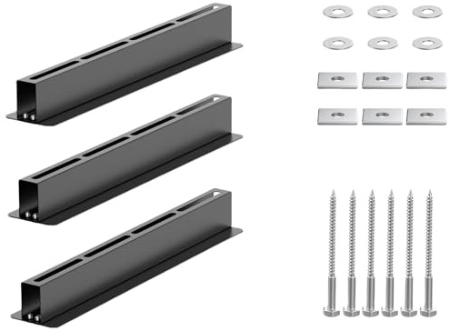 MCAOAL Organizadores de garaje ajustables con múltiples ángulos, sistemas de estanterías de garaje, marco de acero al carbono, sin instalación, uso doméstico, estante ajustable