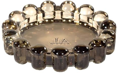 Alice Lane Home Collection Original Amber Glass Large Bubble Candle Dish