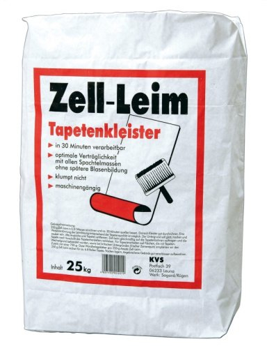 Pufas KVS Zell- Leim 25kg Tapetenkleister Kleister Tapete Kleber Rauhfaser