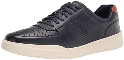 Cole Haan mens Grand Crosscourt Modern Perforated Sneaker, Peacoat/British Tan, 8.5 US