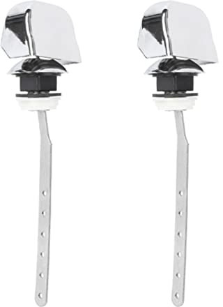 YARNOW 2pcs Toilet Flush Handle Replacement, Side Mount Cistern Lever, Rustproof Plastic Toilet Tank Handle for Bathrooms