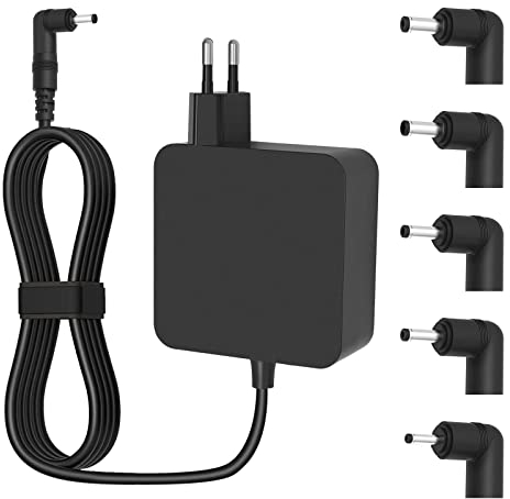 65W Cargador para ASUS Ordenadore Portátil VivoBook/ZenBook 13 14 15 17 S14 S15 17 PC, con 5 conectores diferentes
