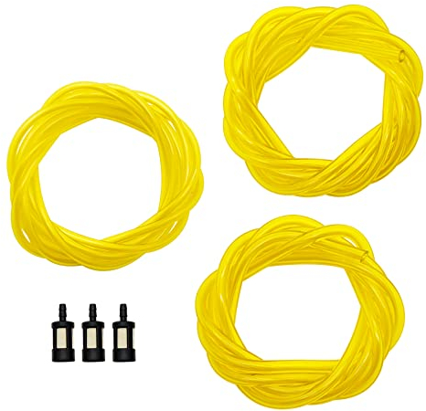 10 Lot 3 Durite Essence Avec Filtre Essence(5 x 3.5mm,5 x 5mm,3 x 5.5mm) PVC De Qualité Pour Nettoyeurs Haute Pression Tronçonneuse Coupe-herbes Et Debroussailleuse Et Certaines Machines À Gaz