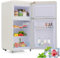 Merax Retro-Kühlschrank mit Gefrierfach in Weiß, 72 Litern Volumen und 21 Litern Gefrierraum, LED-Licht, Verstellbare Füße, 120 kWh/Jahr Erhältlich in Weiß