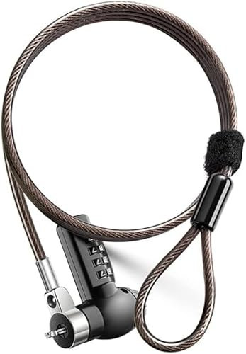 tofeer Laptop Schloss Universal Laptop Kabelschloss Kombinationsschloss Computerschloss Kompatibel mit HP Samsung Dell Slot