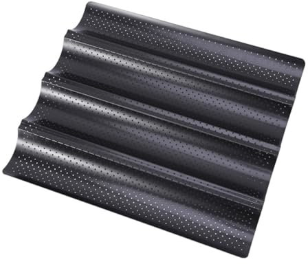 FUNOMOCYA Migliora Il Tuo Gioco Di Cottura Stampo Per Pane Francese Vassoio Antiaderente A 4 Slot Per Pane Francese Integrale