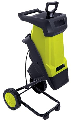 Trituradora eléctrica de madera, trituradora automática de hojas con bolsa de recogida de 50 L, 4500 RPM para astillado y mantillo de madera de ramas de 0 a 40 mm