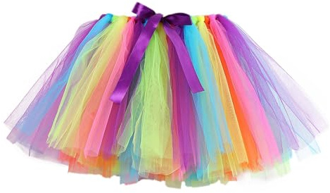 Jupe tutu pour fille et enfant - Mini jupe de princesse en tulle - Jupe de ballet pour fête, danse, carnaval - 2 à 12 ans, Rose, 2-4 ans