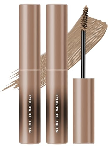 Eyebrow Gel Tint,2Pcs Blonde Eye Brow Dye Glue, Waterproof Brow Tinting Kit | Long Lasting Tinted Eyebrow Gel Kit,Ultra-Fine Brush Brow Filler Stain,Brow Tinting Mascara,Thanksgiving Eye Makeup for Women