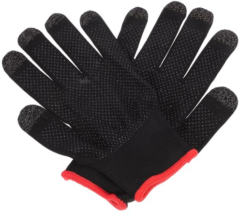 IMUSINICE Guantes para Gaming Antisudor Dedos Táctiles, Transpirables, Talla Única, Diseño de Media Mano para Teléfonos Móviles y Accesorios de Juego, Paquete de 1 Par para Uso Cómodo