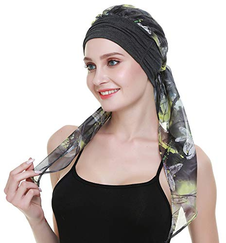 FocusCare Suave bufanda mujeres cabeza de quimioterapia para cáncer hairwrap funda dormir sombreros, turbantes