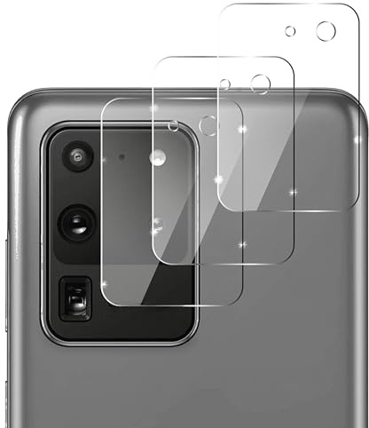 QUITECO Kamera Schutz Glas für Samsung Galaxy S20 Ultra [3 Stück] Panzer Schutzfolie Linsenschutz Kameraglas