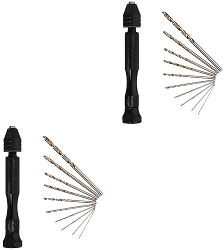 DOITOOL Handbohrer 2st Werkzeug Nussbaum Rotieren Schmuck Handbohrmaschine Für Holzbearbeitung