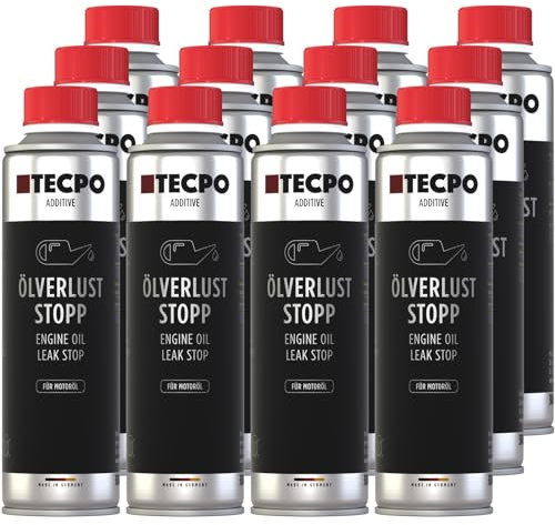 TECPO 12x 300ml Ölverlust Stop Oil Leak Stop Motordichtmittel Additiv