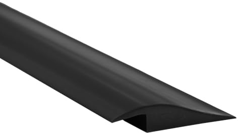 Quest Övergångsprofil PVC nivåutjämnande 50x7mm flexibel – svart, 2 m