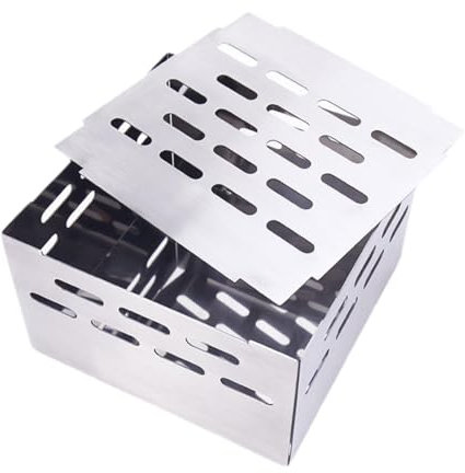 Fenteer Caja para ahumar Parrillas para Exteriores, Caja para Barbacoa, Resistente a Altas temperaturas, Caja para ahumar Parrillas, Suministros para, Alto Estilo, Style B