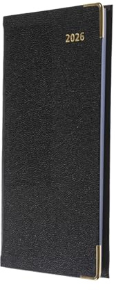 Collins - Business - Slim 2026 12 Month Calendar Year Planner, Week-To-View with Appointments Pocket Diary - Black (CAPB.99-26)