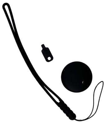 Circular Find My Device - Relais pour enfants - Petit appareil de perte de lumière - Convient pour la recherche à distance Android - Bracelet de localisation pour enfants (noir, 3,2 x 3,2 cm)