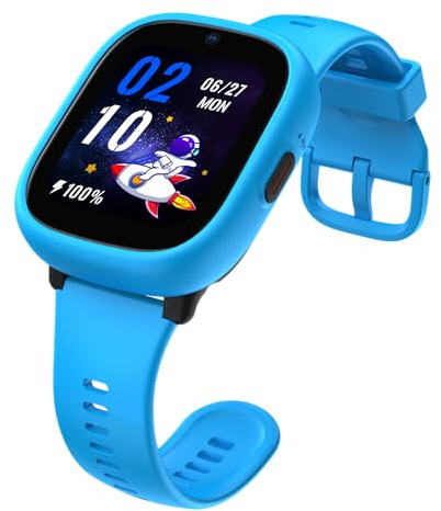 ODS | Radiocom Smartwatch 4G/Wi-Fi per bambini, Smartwatch con GPS e SOS, Chiamate e videochiamate, Chat e messaggi, Fotocamera, IP68 impermeabile, App LAGENIO, Schermo 1.7, Accessori inclusi