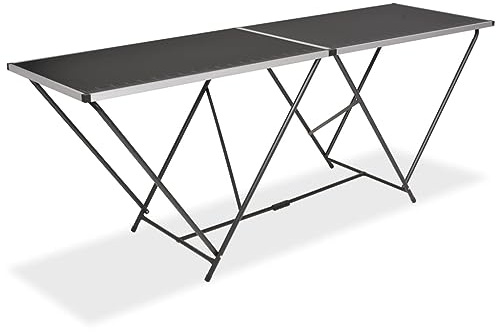 WSJHUHK Folding Pasting Table MDF and Aluminium 200x60x78 cm