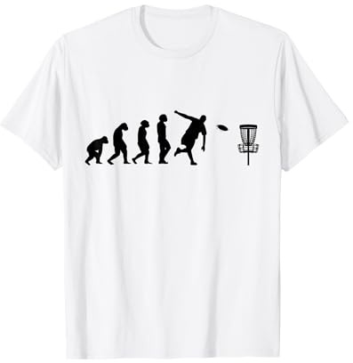 Disc-Golf-Joueur Disc-Golfing Game Evolution Disc-Golf T-Shirt