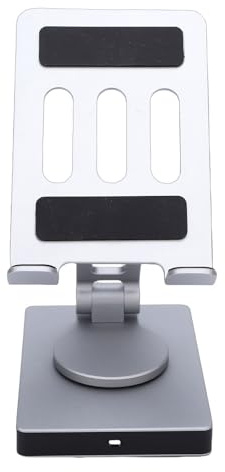 RASTKY Soporte de Estación de Acoplamiento para Tableta Hub Giratorio 8 en 1 Tipo C con Salida 4K 60 Hz para Teléfonos Móviles, Computadoras Portátiles y Tabletas Aleación de Aluminio Gris