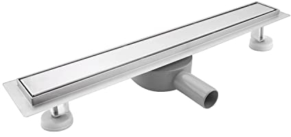 SaniteModar Duschrinne 80cm, Befliesbar Duschrinne mit 360° Siphon Geruchsstop und Haarfilter, Edelstahl Bodenablauf