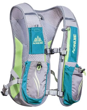 AONIJIE Running Hydration Vest Backpack for Women and Men Lightweight Trail Running Backpack 5.5L Mint Green