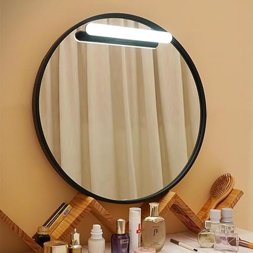YYCFB Luci da trucco senza fili, portatile, a LED, luce anteriore, per bagno, trucco, illuminazione frontale a LED, in acrilico, ricaricabile tramite USB, per tavolo da toeletta, bagno (senza specchio