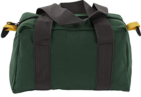 Bolsa de Herramientas de Boca Ancha, Bolso de Lona Resistente de Gran Capacidad, Organizador Portátil para el Hogar para Almacenamiento, Destornilladores, Llave Inglesa, Alicates